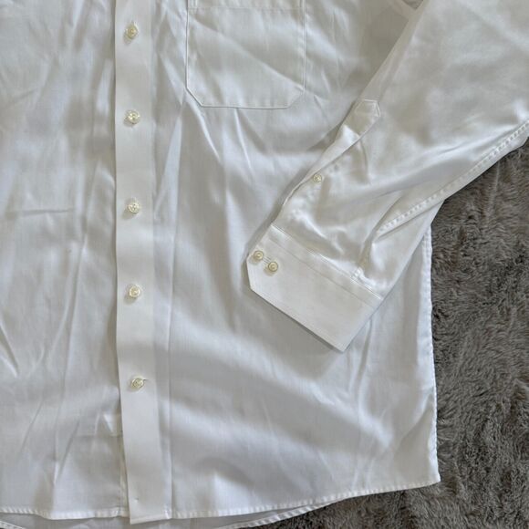Eton White Made-to-Measure Dress Shirt 100% Cotton Size L/X Career Formal Luxury - Picture 3 of 12